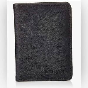 Samsonite RFID Passport Wallet Black 5.5”x4”